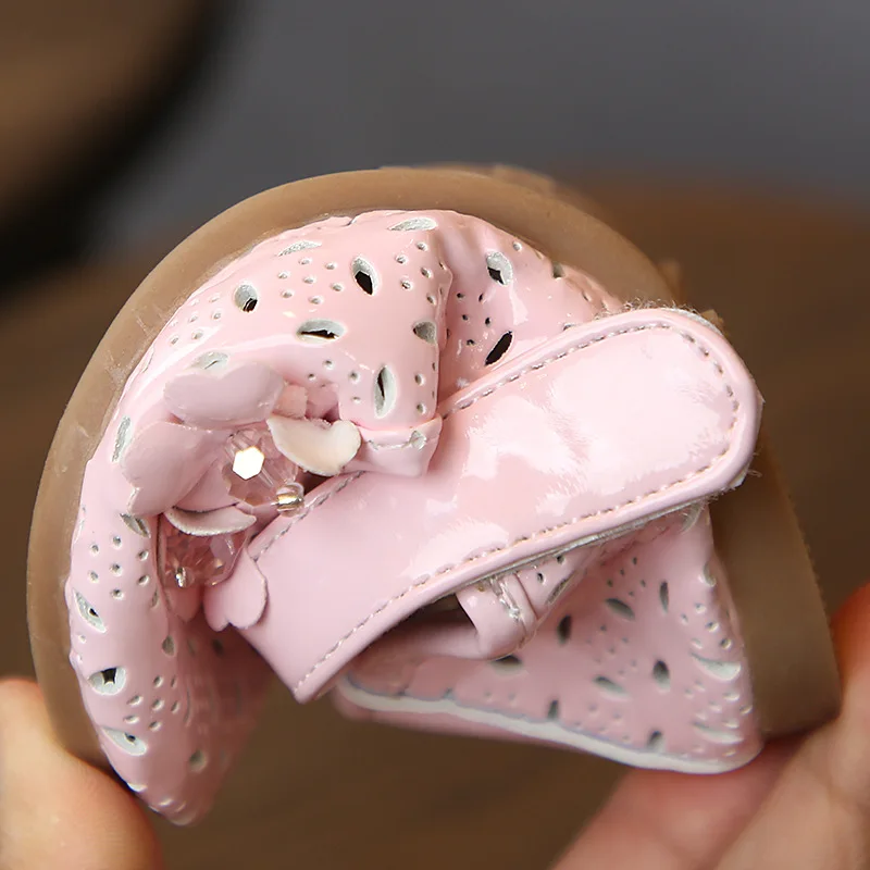 Princess Fashion Spring Flowers Hollow Girls Shoes 2020 Toddlers Shoe For Baby Girls Kids Leather Dress Shoe Size 6M 1 2 3 Year
