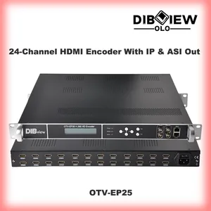 OTV-EP25 DTV Headend 24-канальный HEVC H265 H264 HD HDMI в IP ASI DVB кодер