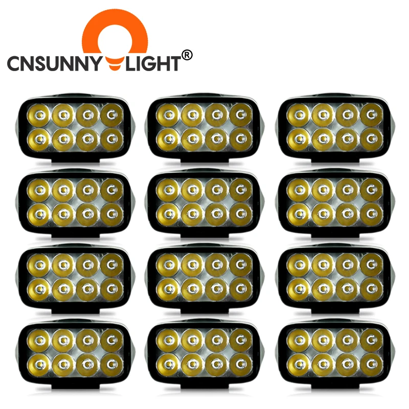 Светильник CNSUNNY 12 шт. 4 дюйма 10 Вт светодиодный рабочий светильник для трактора