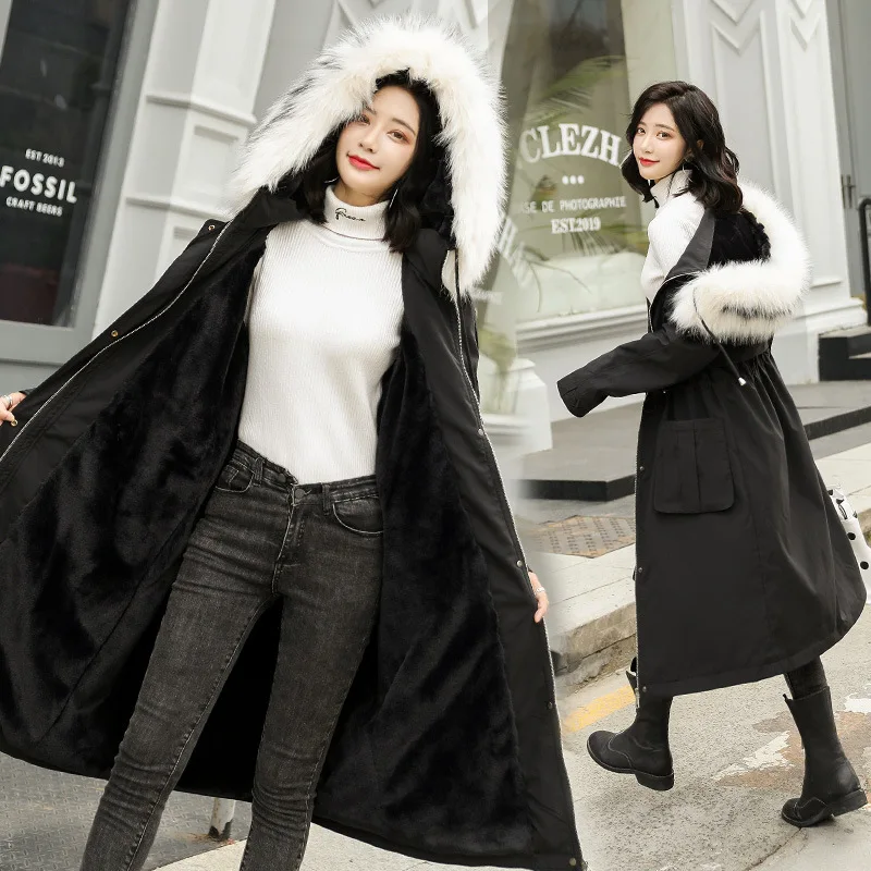 

Winter down Jacket Cotton-padded Clothes Women's Mid-length 2019 New Style Loose-Fit Korean-style Cotton-padded Clothes Thick Da