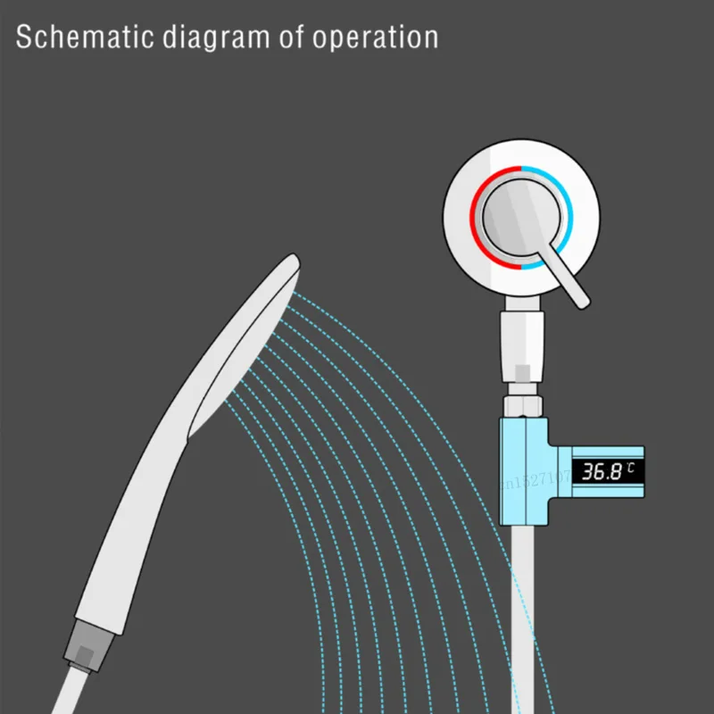 Xiaomi Mijia светодиодный дисплей бытовой водный термометр для душа поток воды температура монитор светодиодный дисплей Термометры для душа