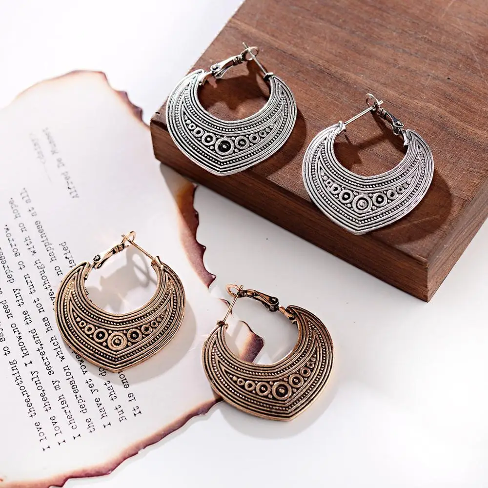 Женские серьги в форме сердца 2 цвета с античным серебряным покрытием|earrings for|earrings