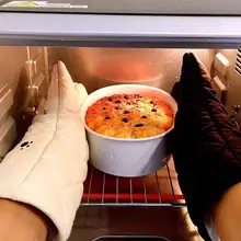 Прекрасные высокая термостойкость гриля перчатки изолированные перчатки-Прихватки на-скольжения Potholder перчатки для кухни выпечки жарки барбекю