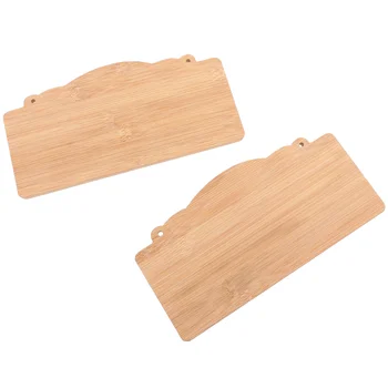 

2Pcs Unfinished Wood Signs Blank Hanging Plaque DIY Craft Project Wood Sign