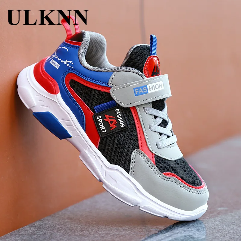 ULKNN KIDS Casual Shoes Lightweight Running Young STUDENT'S Punched Sheet Surface Sports BOY'S Shoe