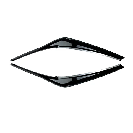 Автомобильные брови для головных фар наклейки на веки ABS Накладка для Toyota Camry+ аксессуары автомобильный Стайлинг - Color Name: Gloss black