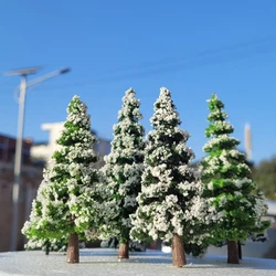 Modèle de cèdre échelle HO 1:87, arbre de pin, paysage Miniature, Train, disposition du chemin de fer, diorama, bricolage, décoration de fenêtre, jour de noël 