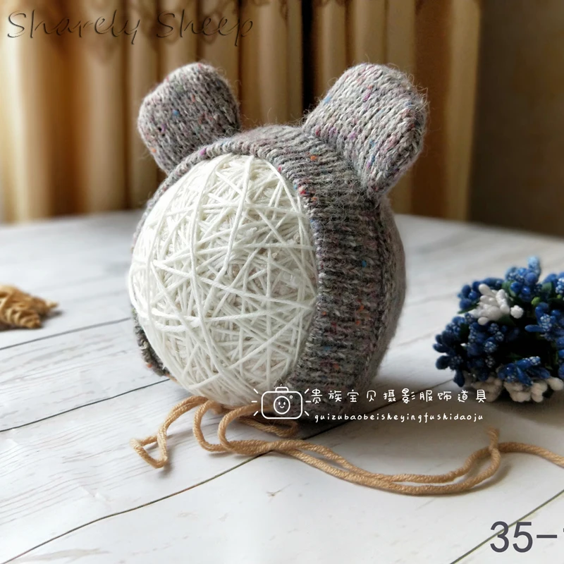 Baby Boy Girl fotoshooting Costume Newborn Photography Props Baby Photoshoot Cartoon Bear Hat+Rompers Outfits Clothes fotografia Accessories