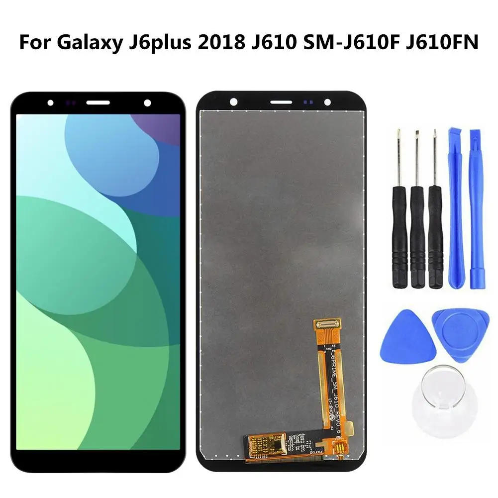 Замена AMOLED дисплей сенсорный экран дигитайзер для Samsung Galaxy J6plus 2018 J610 SM J610F J610FN