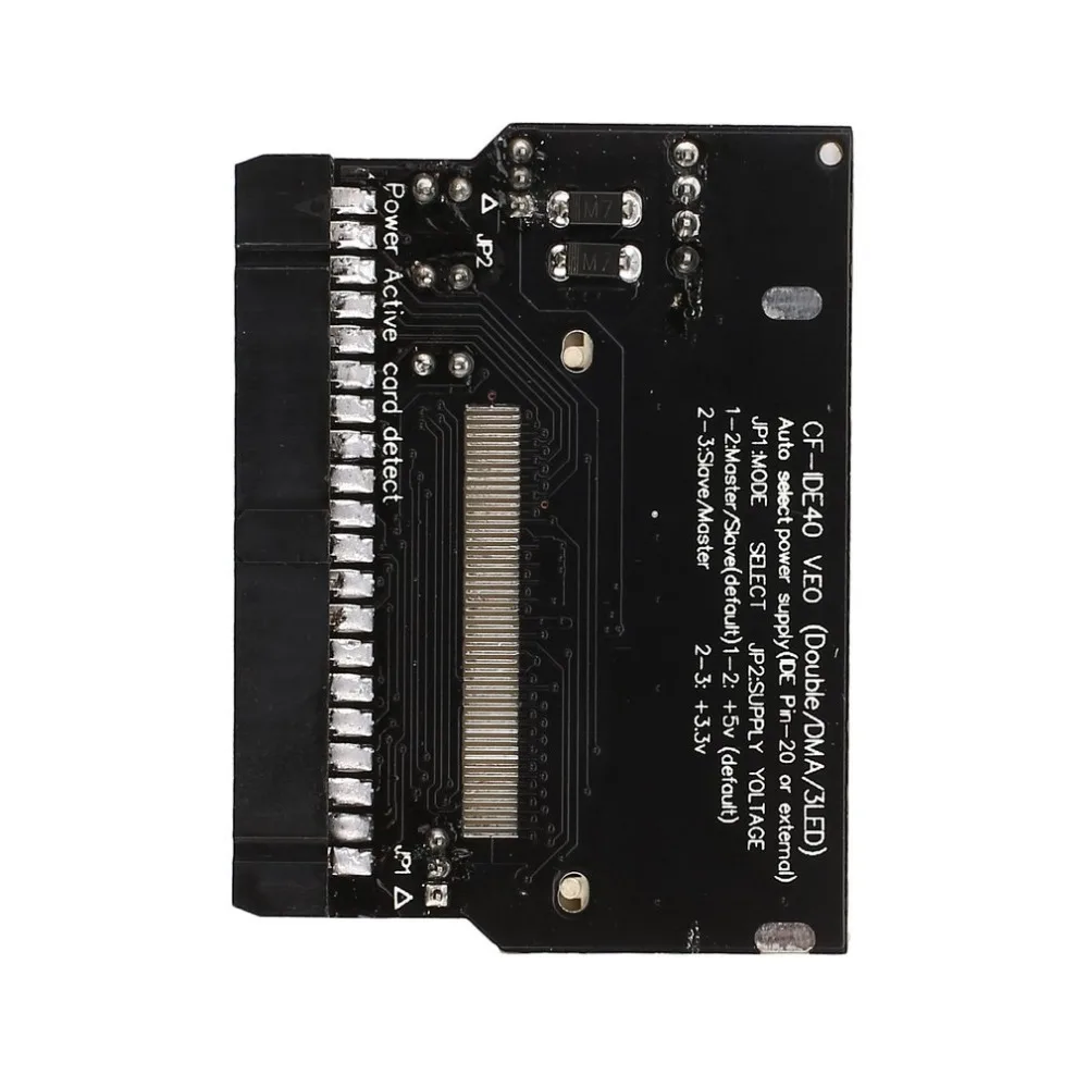 

Hot 40 Pin IDE Bootable Card Adapter Compact Flash Double Side CF to 3.5 Female Converter Card Bootable from CF Black