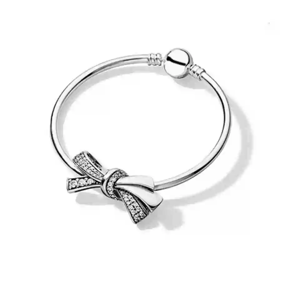 

100% 925 silver sterling 1:1 new temperament butterfly charm frizzy bracelet chartered joint bracelet free