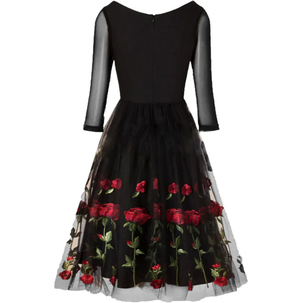 Robe hiver femme, женское платье, сексуальное, кружевное, с длинным рукавом, тонкое, зимнее, с принтом, полое, платье, платья для вечеринок, vestidos ropa mujer