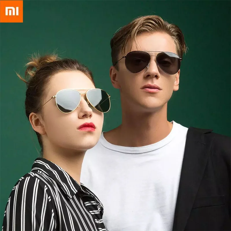

New Xiaomi Mi ANDZ Classic SUS304 Sunglasses Driver Pilot Retro UV400 Protection Zeiss Lens Sunglasses Men Female