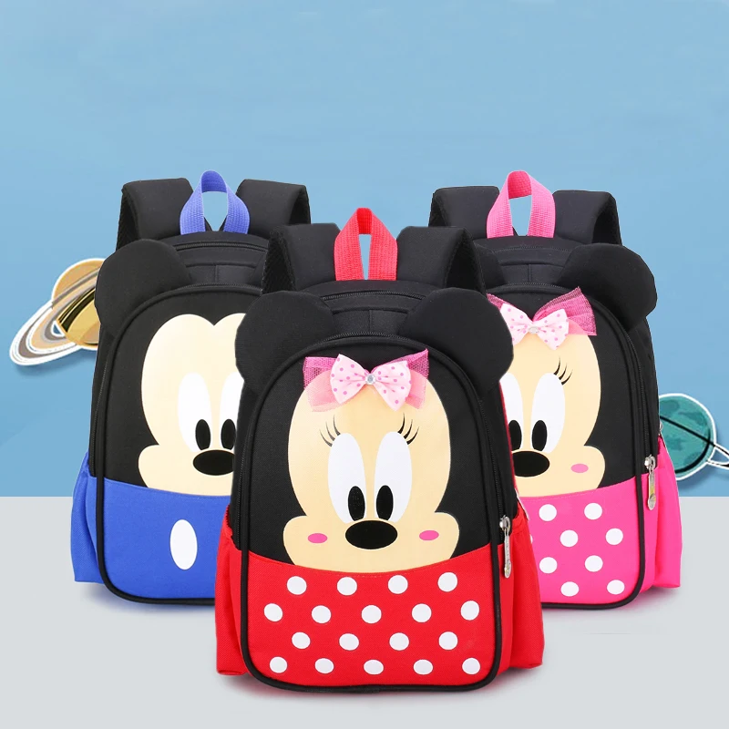 

New Arrival Cartoon Children School Bags Mouse Design Style Kids Favoriate Backpack Breathable Nylon Bags