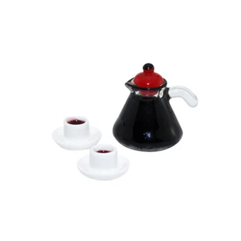 

ZOCDOU 1 Piece Mini Coffee Maker Small Statue Little Figurine Crafts Figure Ornament Miniatures
