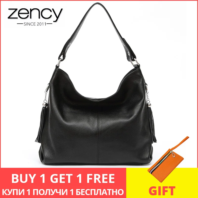 

Soft Real Genuine first layer cow Leather Office Lady Woman Handbag tote bag 2 Tassel, free shipping