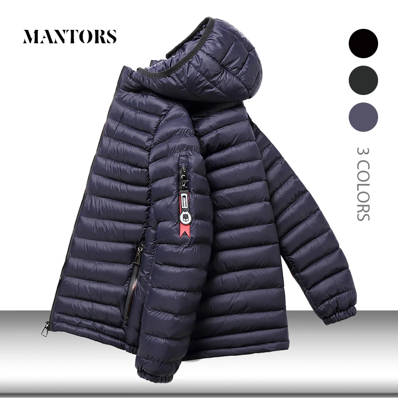 

Men Casual Parka Hooded Jackets 2019 Winter New Mens Thick Warm Solid Coat Homme Parka Zipper Jacket Male Hoodies Outwear Padded