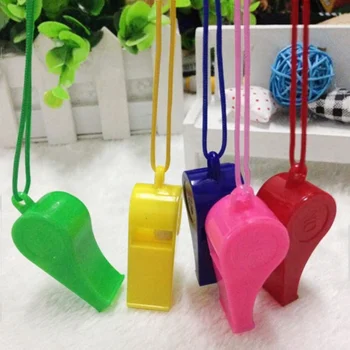 

20Pcs/Lot Unisex Plastic Whistle Children Toys Cheer Refueling Referee Fans Musical Toy Games Random Color