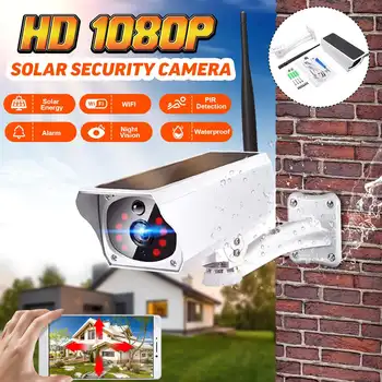 

1080P Solar IP Camera 2MP Wireless Wi-fi Security Surveillance Waterproof Outdoor Camera IR Night Vision Solar Power HD Camera