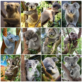 

EverShine Diamond Mosaic Koala Bead Embroidery Diamond Painting Full Square Animal Cross Handmade Gift Stitch Kits Decor Home