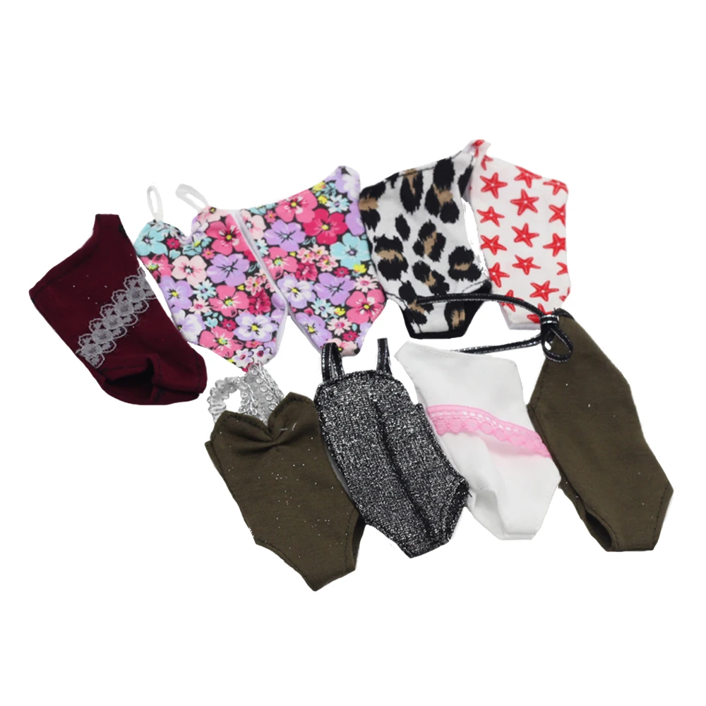 5 Beach Bathing Clothes Swimsuit Outfits Dress For 1/6 30cm Doll Swimwears clothes eg032 Doll Accessories Doll Clothes
