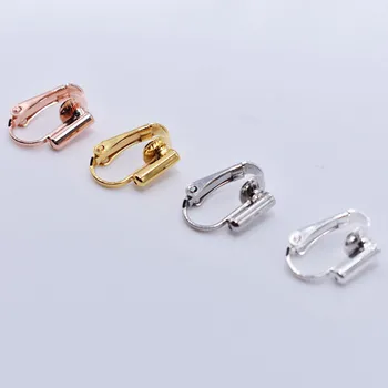 

50pcs/lot Copper Earring Clip Earring Converters Turn Any Pierced Earrings For Diy Earring Making Jewelry Accessories