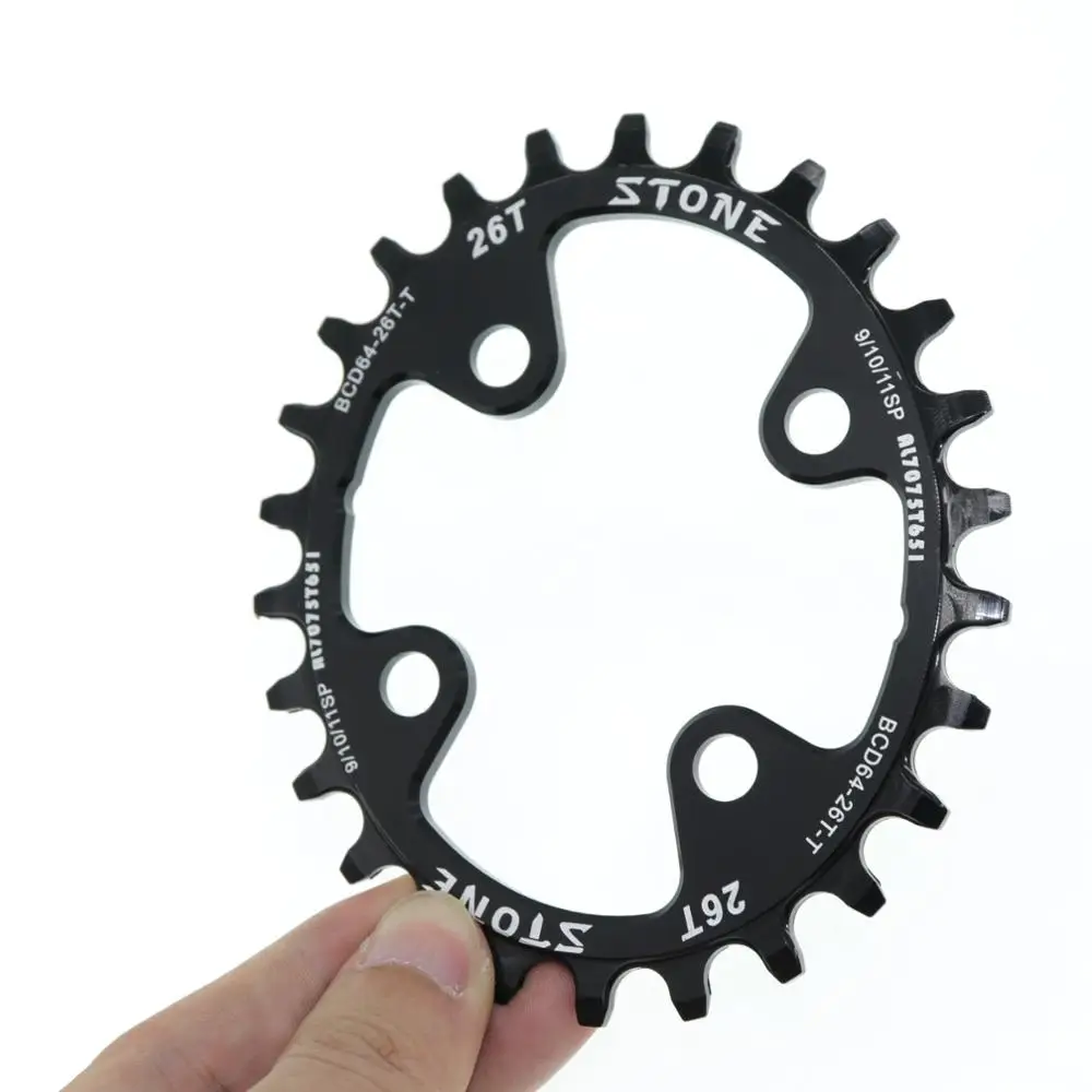 Каменная цепь 64BCD овальная для Shimano XTM780 M785 22T 24t 26t 28T зуб MTB велосипедная Звездочка зубная пластина 64 bcd