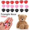 100pcs/bag Triangle Nose for DIY Doll Girl DIY Toys Bear Crafts Plastic Toy Safety Noses Crafts Making Puppet Accessories Parts ► Photo 2/6