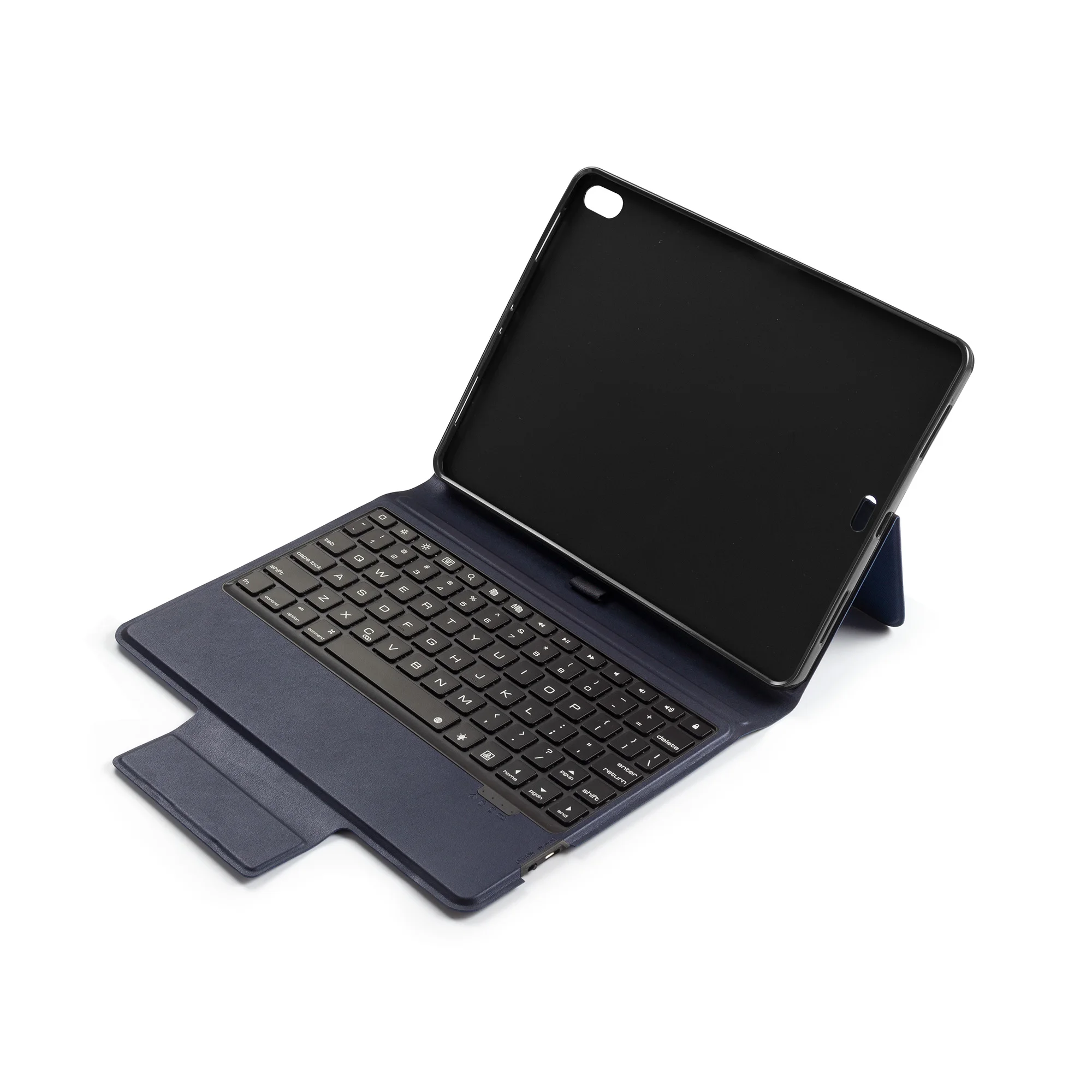 Bluetooth Wireless Keyboard Case Cover for New IPad10.2" with 7 Color Backlit and Pencil Holder with Auto Sleep/Wake - Цвет: Blue