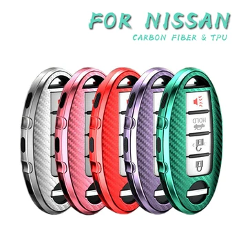 

TPU+Carbon Fiber Car Remote Key Cover Case For Nissan Qashqai J10 J11 X-Trail t31 t32 kicks Tiida Pathfinder Murano Note Juke