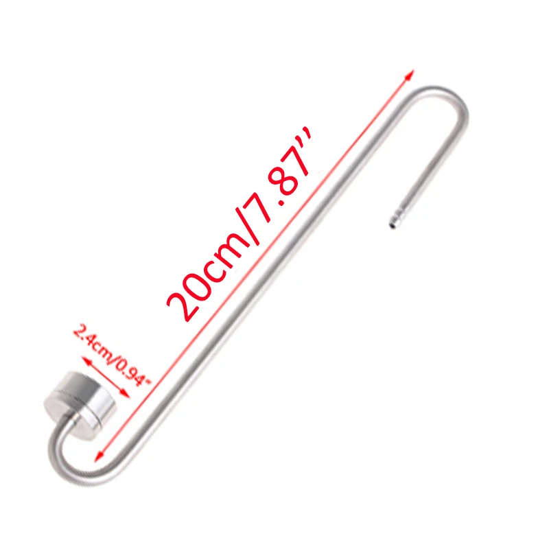 20cm Аквариум ультра тонкий из нержавеющей стали CO2 система распылителя диффузор для аквариума распылитель углекислого газа - Цвет: 20cm