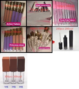 

Lip Gloss Tube Black Lip Balm Empty Lipstick Bottle Beauty Cosmetic Packing Container Tool Mini Sample Vials F3840