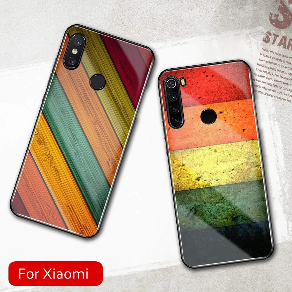 FinderCase для Xiaomi Mix 2s чехол из закаленного стекла Жесткий Чехол С Разноцветными