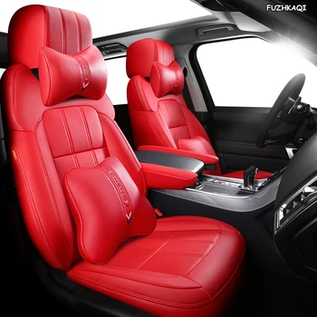 

FUZHKAQI Custom Leather car seat cover set For LAND ROVER Discovery Freelander Range Rover Evoque Range Rover sport car seats