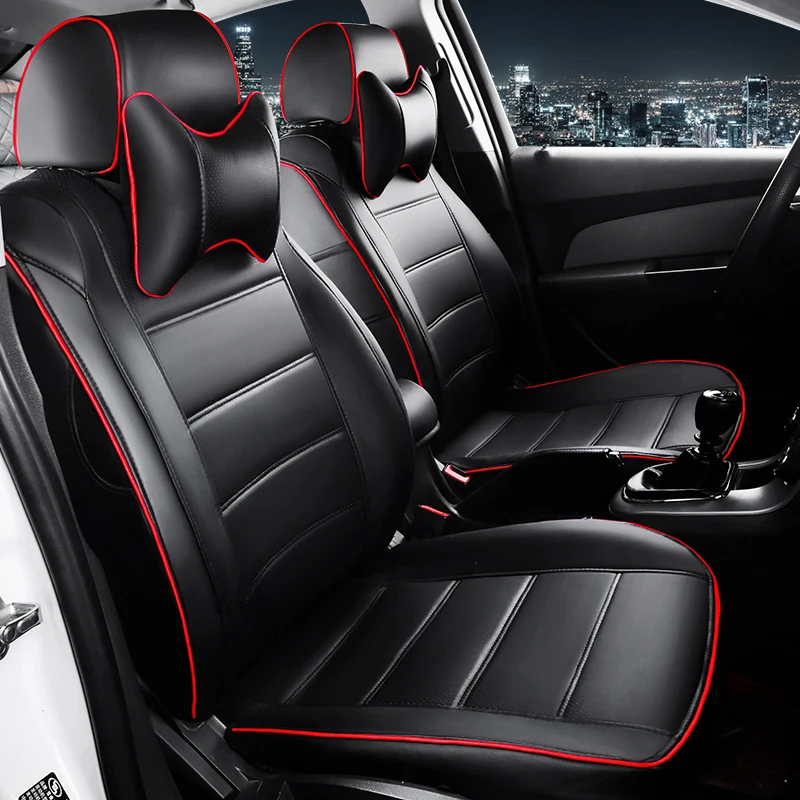 HLFNTF Custom leather Car Seat covers For Skoda Octavia 2 a7 a5 Fabia Superb Rapid Yeti super car accessories | Автомобили и