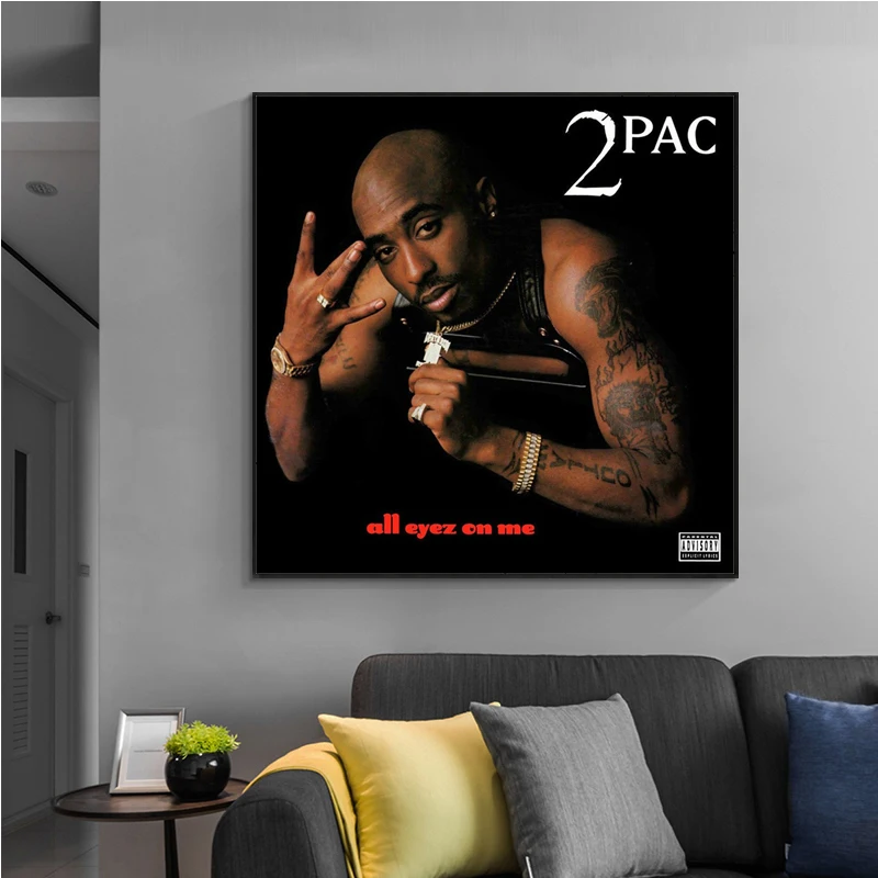 A166 2Pac All Eyez On Me музыкальный альбом звезда Тупак Шакур постер HD фотография стены