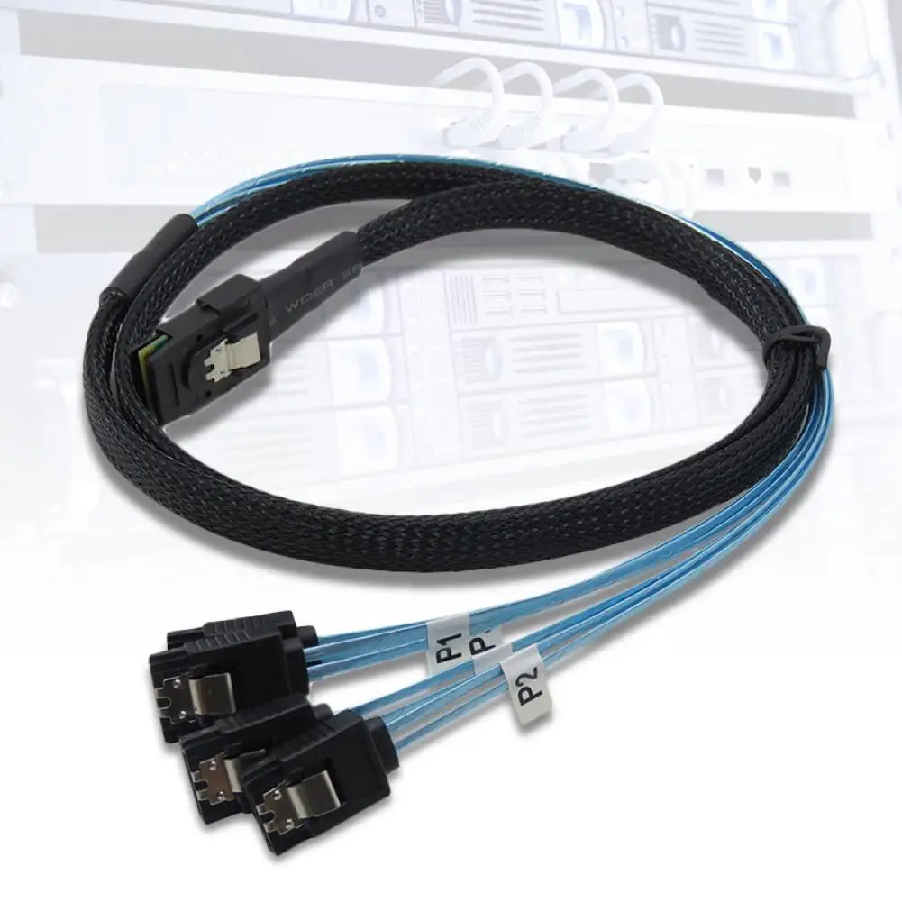 

Mini SAS 36P SFF-8087 to SATA 7P Hard Disk Data Sync Server Breakout Cable Cord