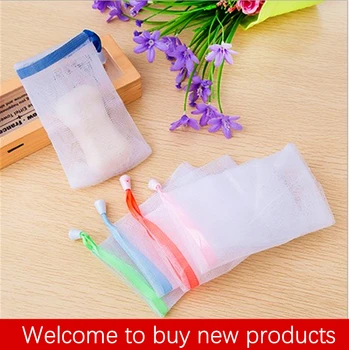 

5 Pieces / Hanging Nylon Soap Net Bag Foam Net Cleaning Bath Soap Net Home For Foam Cleaning Foam Net Cleaning Washing Tools