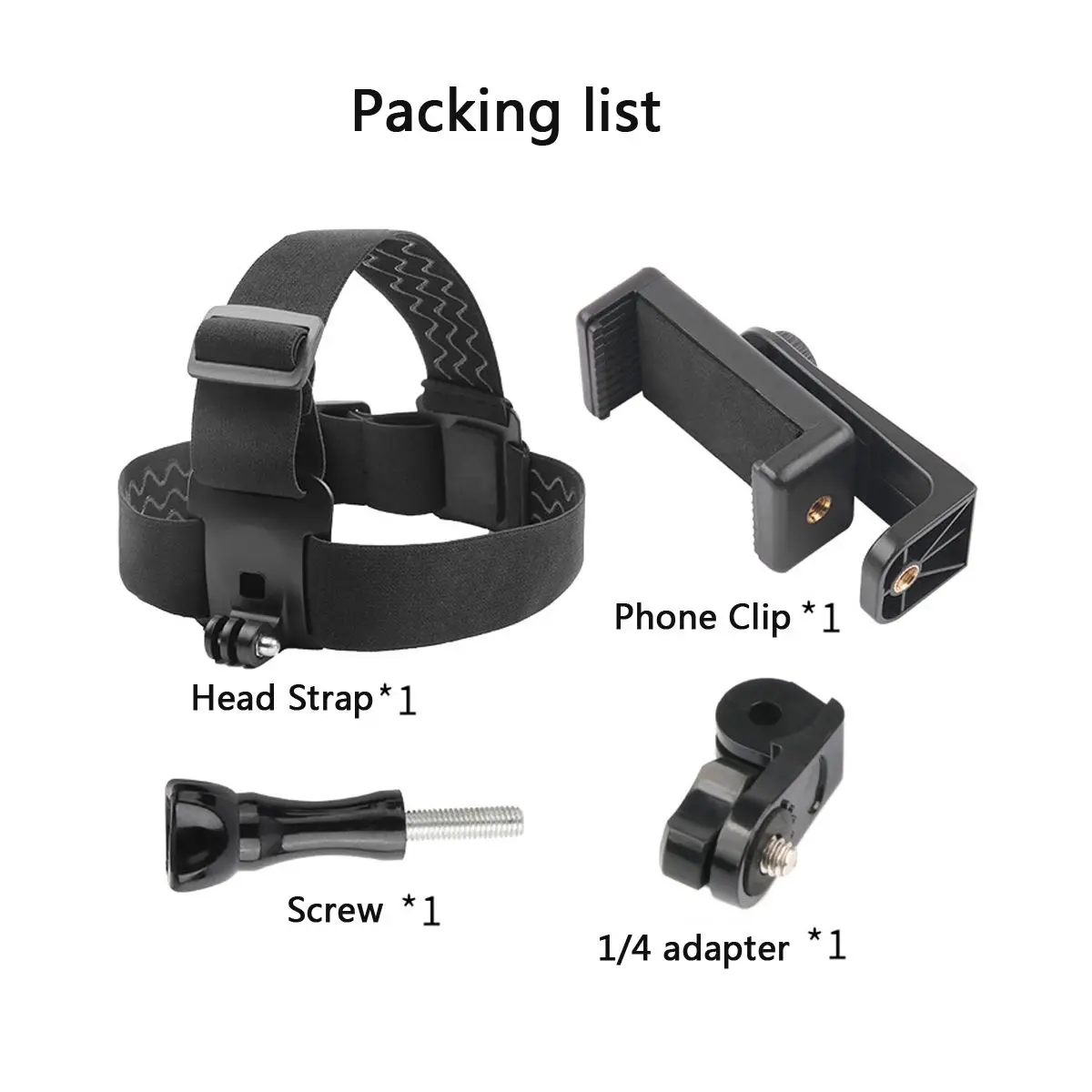 Наружный держатель на голову для мобильных телефонов, спортивных камер, ремень на ремешке, крепление на штатив, зажим для 4-6,8 дюймов