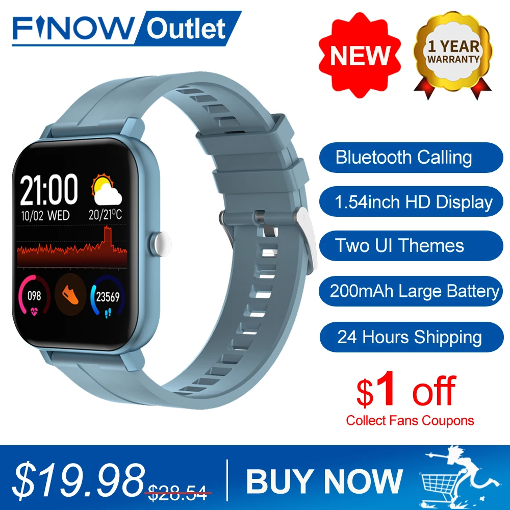 2020 Finow MC28 вызовов через Bluetooth Смарт часы наручные с механизмом GPS трекер полный