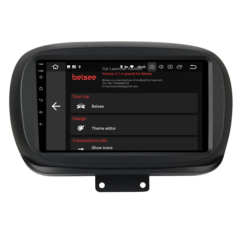  Belsee DSP Octa Core CarPlay Android 9.0 Auto Car Radio GPS Navigation Multimedia for Fiat 500X 201