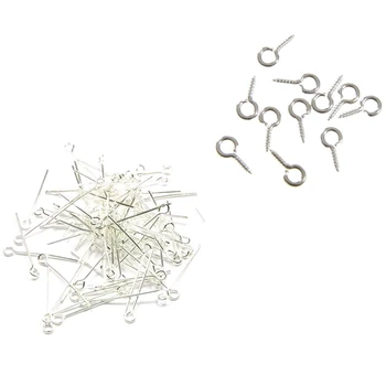 

Lot 250-In-1 Round Head Nails 25 Mm Silver & 100 Screw Establishment Clay Rod 10Mm (Total 2 Set)