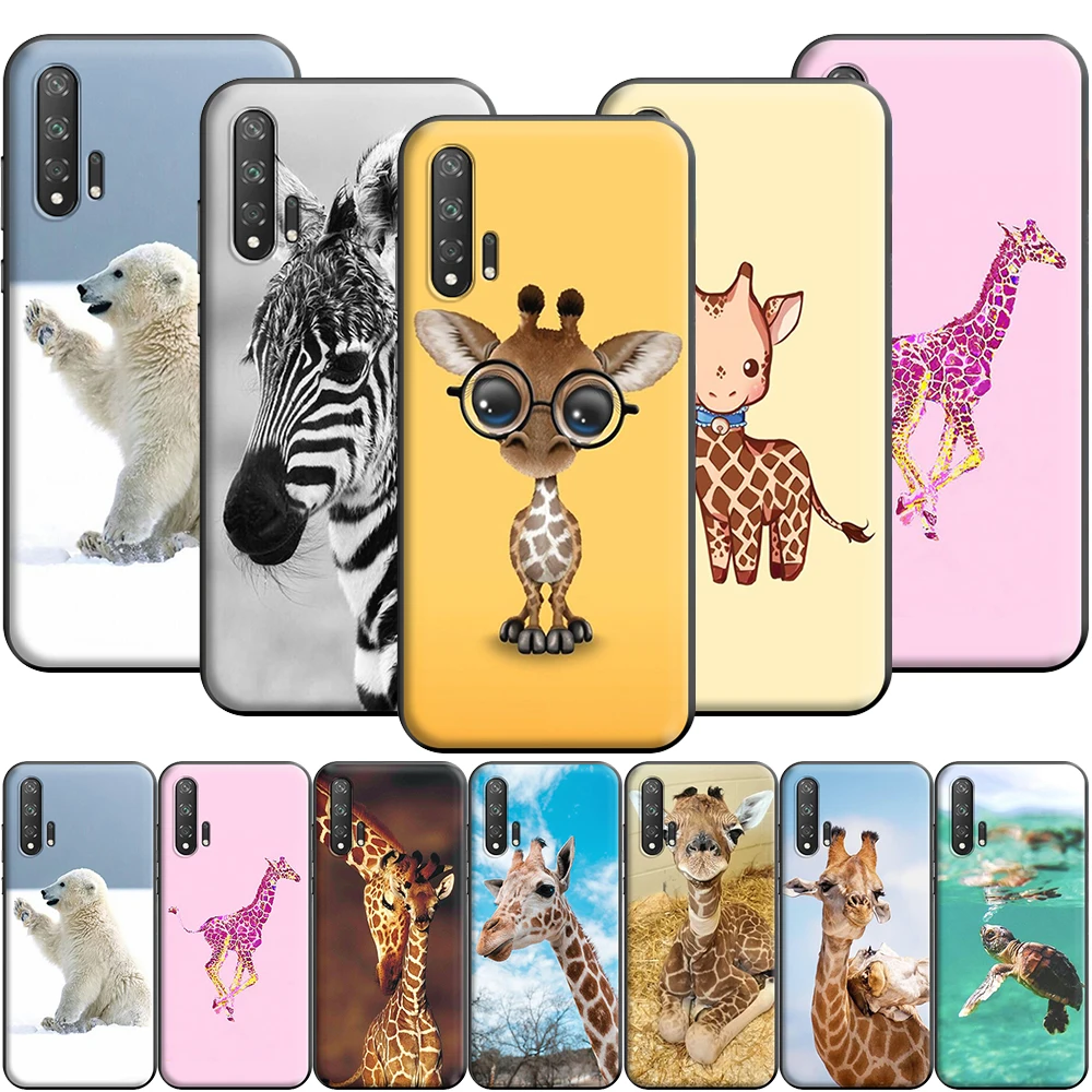 Силиконовый чехол с изображением жирафа для Huawei Honor V30 30 8 8A 8X 8C 9 9X 10 Note View 20 20S Pro Lite |