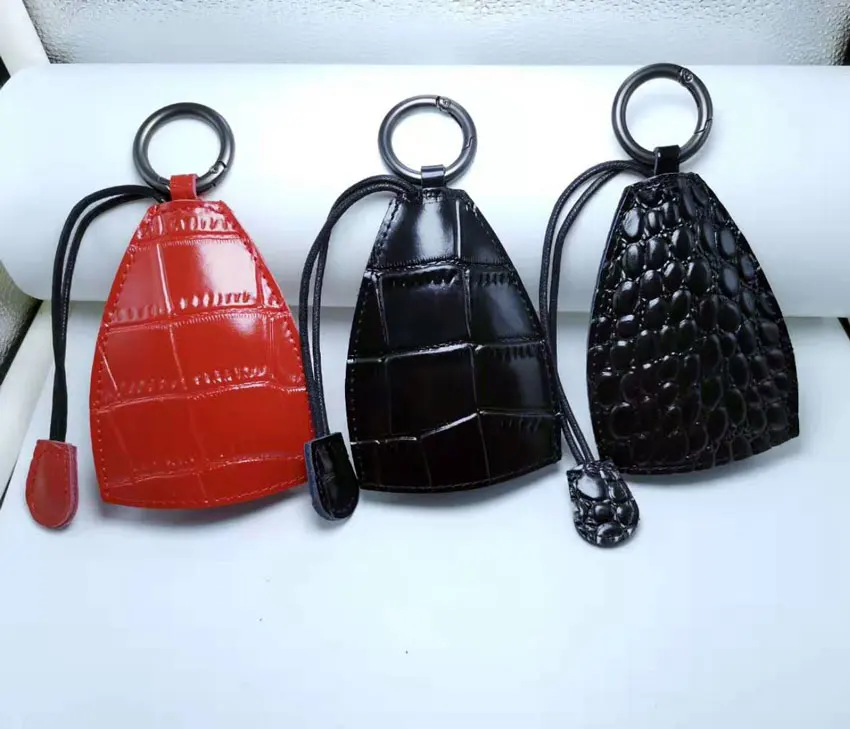 Кошелек из натуральной кожи для ключей самодельный брелок EDC Карманный