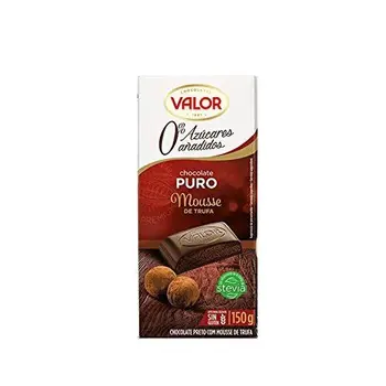 

Valor - Chocolate puro con Mousse de Trufa. 0% Azúcares Añadidos - 150 Gr