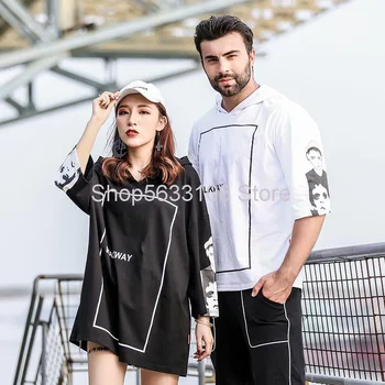 

Shorts Sleeve T1048 Big Size Men's Wear Round Neck Loose T Shirt Plus Fat Plus Leisure Half Sleeve Fat Man Super