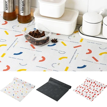 

1Pcs PEVA Kitchen Supplies Multi Purpose Nordic Style Drawer Mat Reusable Waterproof Moisture-proof Cabinet Liner Pad