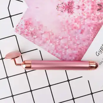 

Beauty Bar Gold Colour Electric Slimming Face Roller Anti Eye Wrinkle Lift Tighten Skin Facials Massager Stick