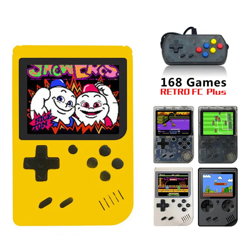 

Portable Mini Retro Handheld Game Console 8-bit Games 3.0-inch Color LCD Game Player Built-in 168 Video Games Retro Game Console