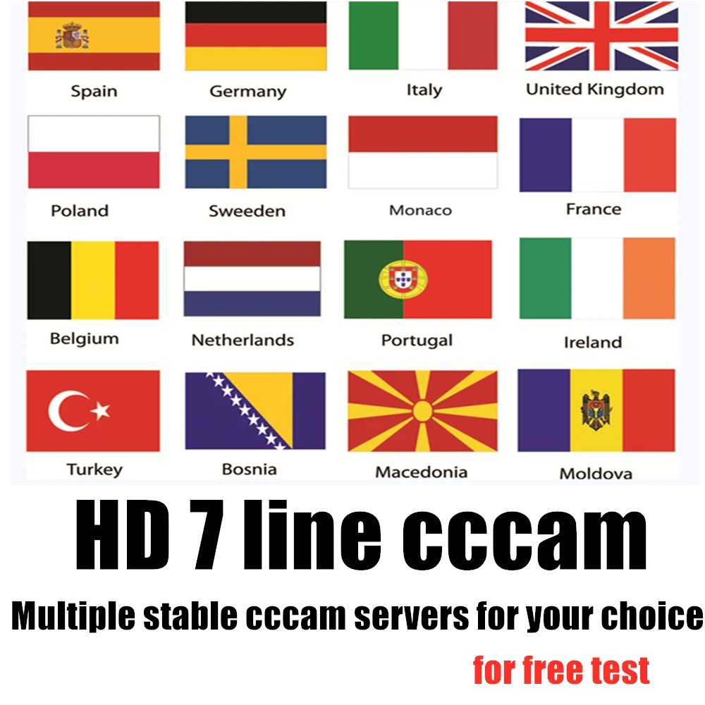 

egygold Server HD 7 Cline for 1 year Europe CCCAM spain germany oscam mgcam IKS DVB-S2 HD Satellite Receiver Clines for V8